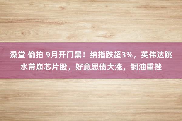 澡堂 偷拍 9月开门黑！纳指跌超3%，英伟达跳水带崩芯片股，好意思债大涨，铜油重挫