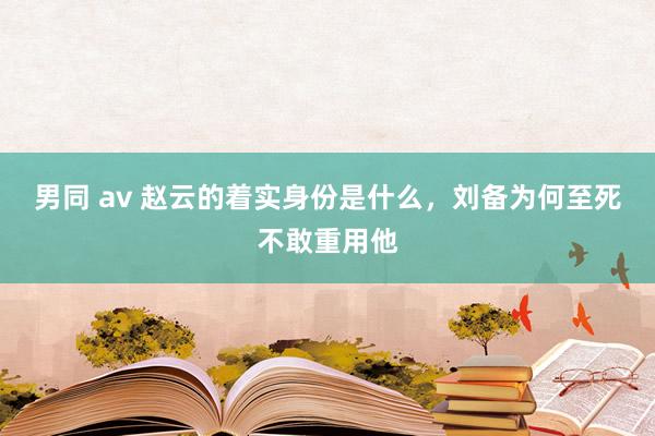 男同 av 赵云的着实身份是什么，刘备为何至死不敢重用他