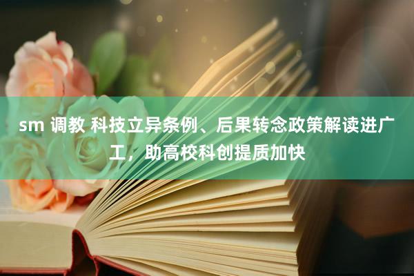 sm 调教 科技立异条例、后果转念政策解读进广工，助高校科创提质加快