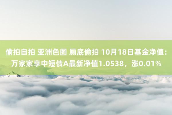 偷拍自拍 亚洲色图 厕底偷拍 10月18日基金净值：万家家享中短债A最新净值1.0538，涨0.01%