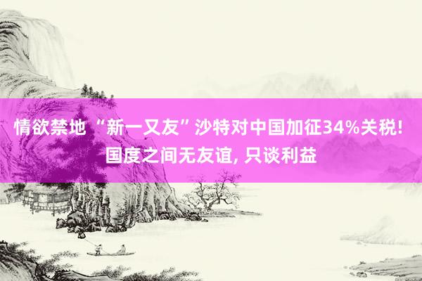 情欲禁地 “新一又友”沙特对中国加征34%关税! 国度之间无友谊, 只谈利益