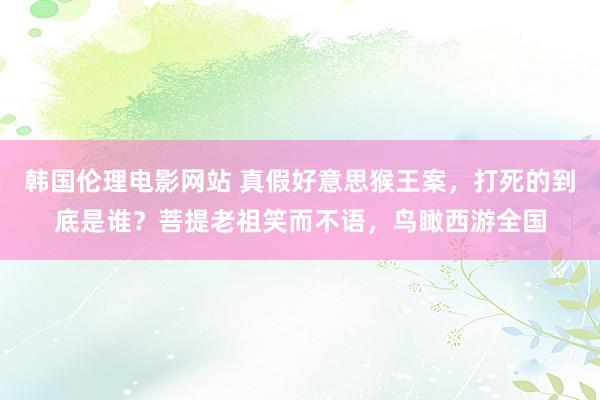 韩国伦理电影网站 真假好意思猴王案，打死的到底是谁？菩提老祖笑而不语，鸟瞰西游全国